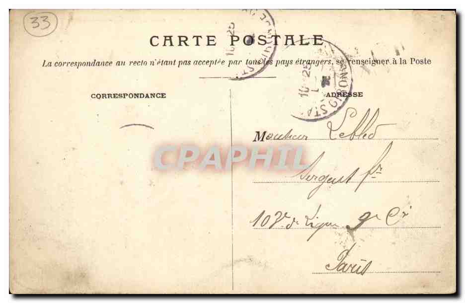 Château de Puymorin, près St-André-de-Cubzac (Gironde) — Libourne — dénny Guillier, rue Fondeuve — n° 2951 — Reverso