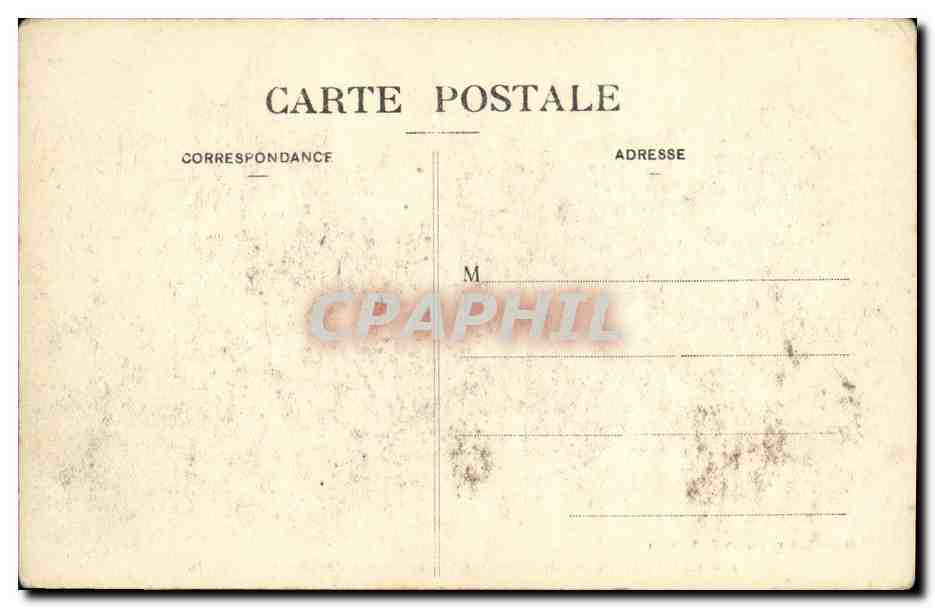 Cadillac (Gironde) — Antiguo Castillo del duque d'Epernon — Marcel Deiboy, fototipia, Bordeaux — Reverso