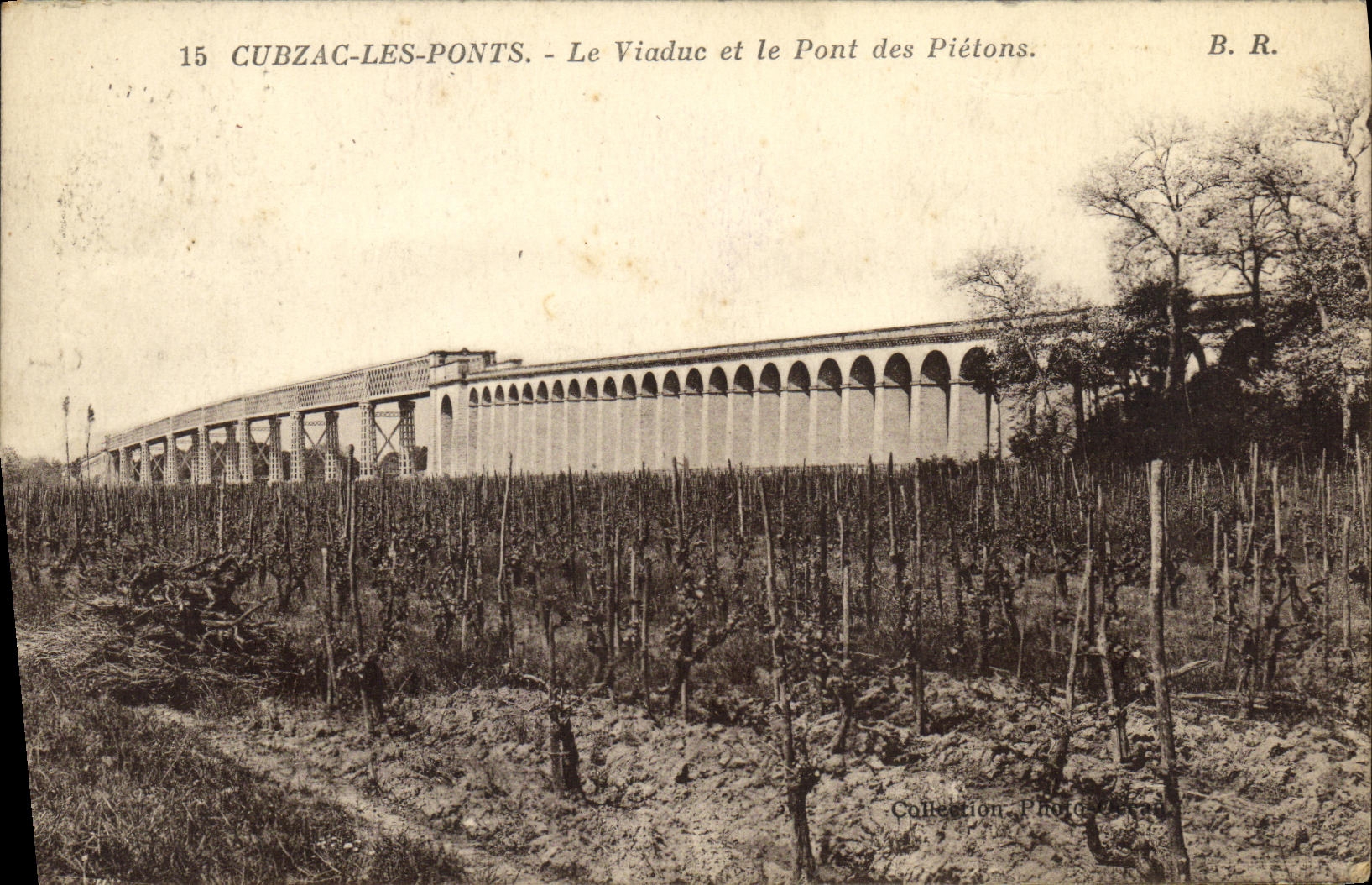 CPA Cubzac Les Ponts Le Viaduc et le Pont des Pietons