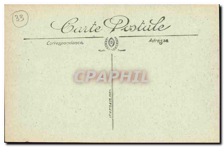 CPA Bordeaux Panorama et la Gironde Bateaux — Verso
