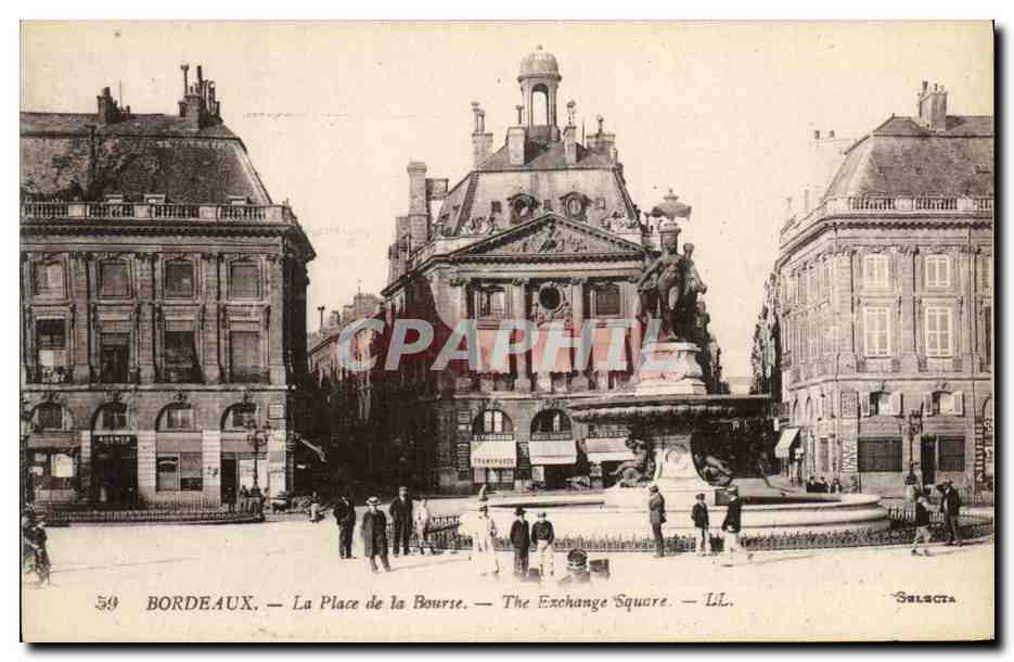 CPA Bordeaux Le Place de la Bourse