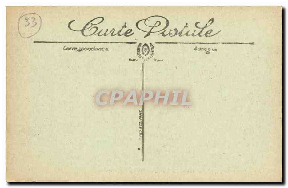 CPA Bordeaux Le Place de la Bourse — Verso
