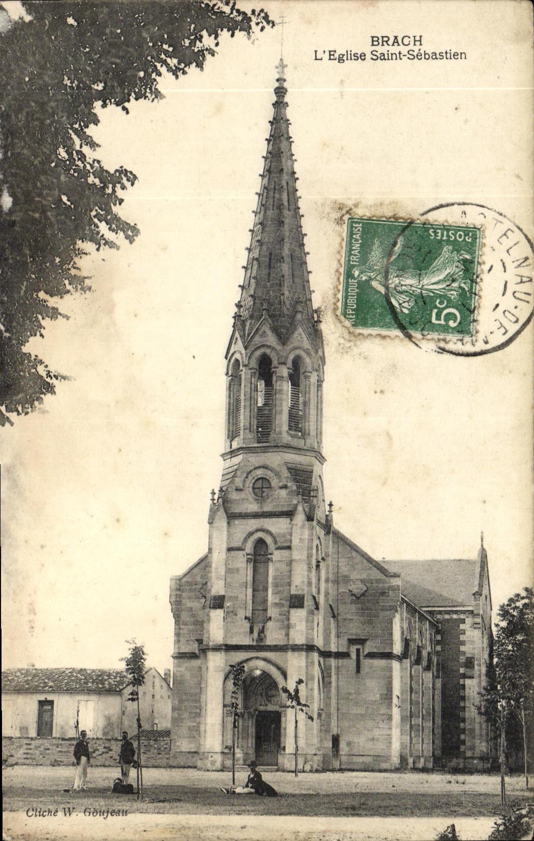 Brach — L'Église Saint-Sébastien — Cliché W. Goujseau