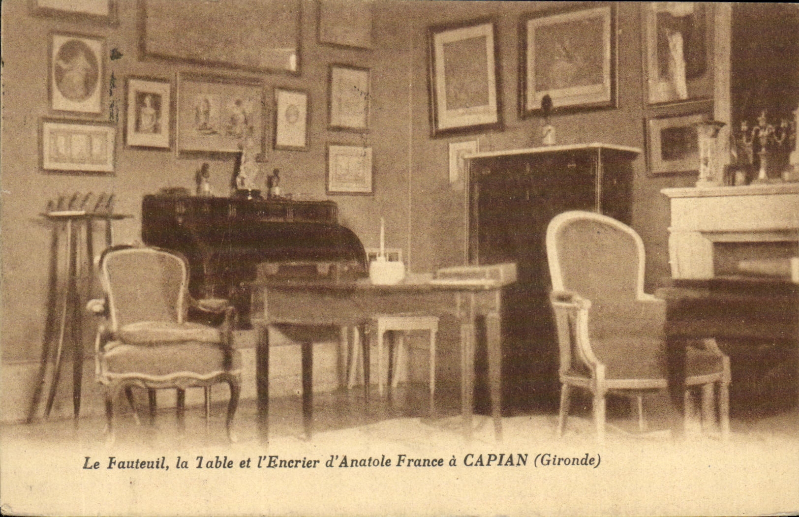 Le Fauteuil, la Table et l'Encrier d'Anatole France à CAPIAN (Gironde)