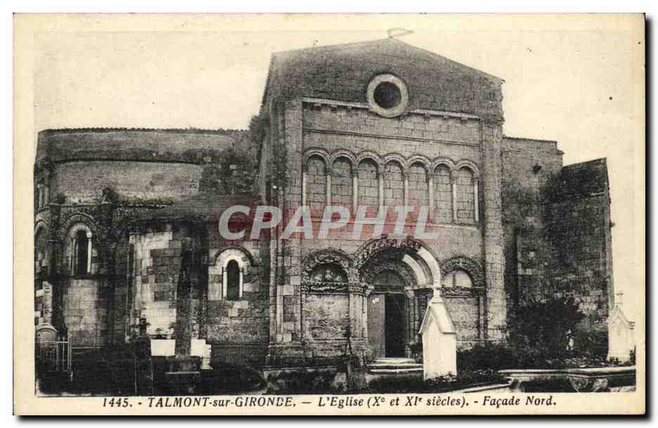 Talmont-sur-Gironde — L'Église (Xe et XIe siècles) — Façade Nord