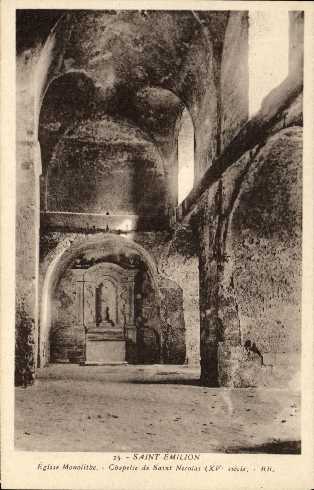 Église monolithe - Chapelle de Saint Nicolas (XVe siècle) - Saint-Émilion