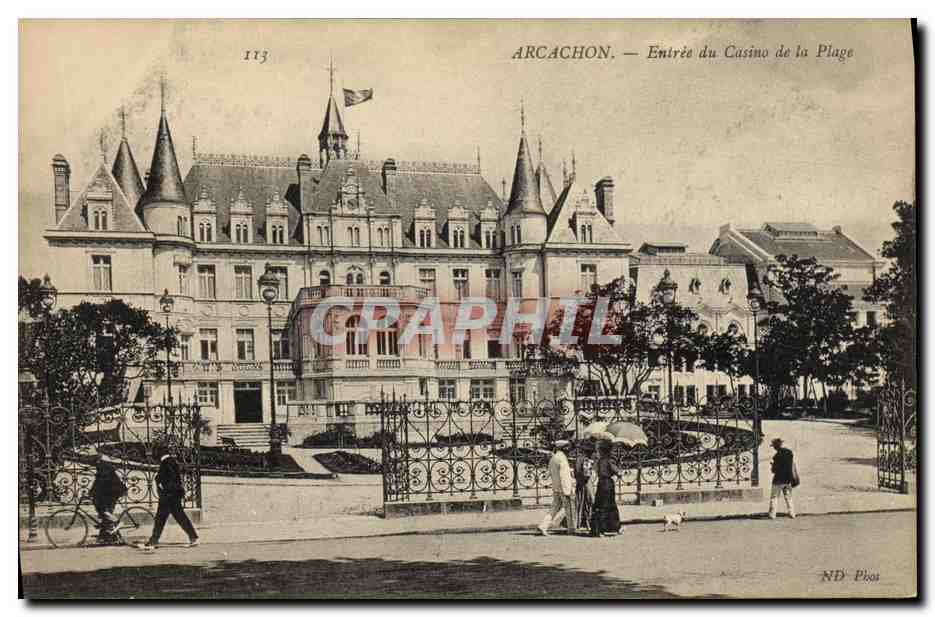 CPA Arcachon Entree du Casino de la Plage