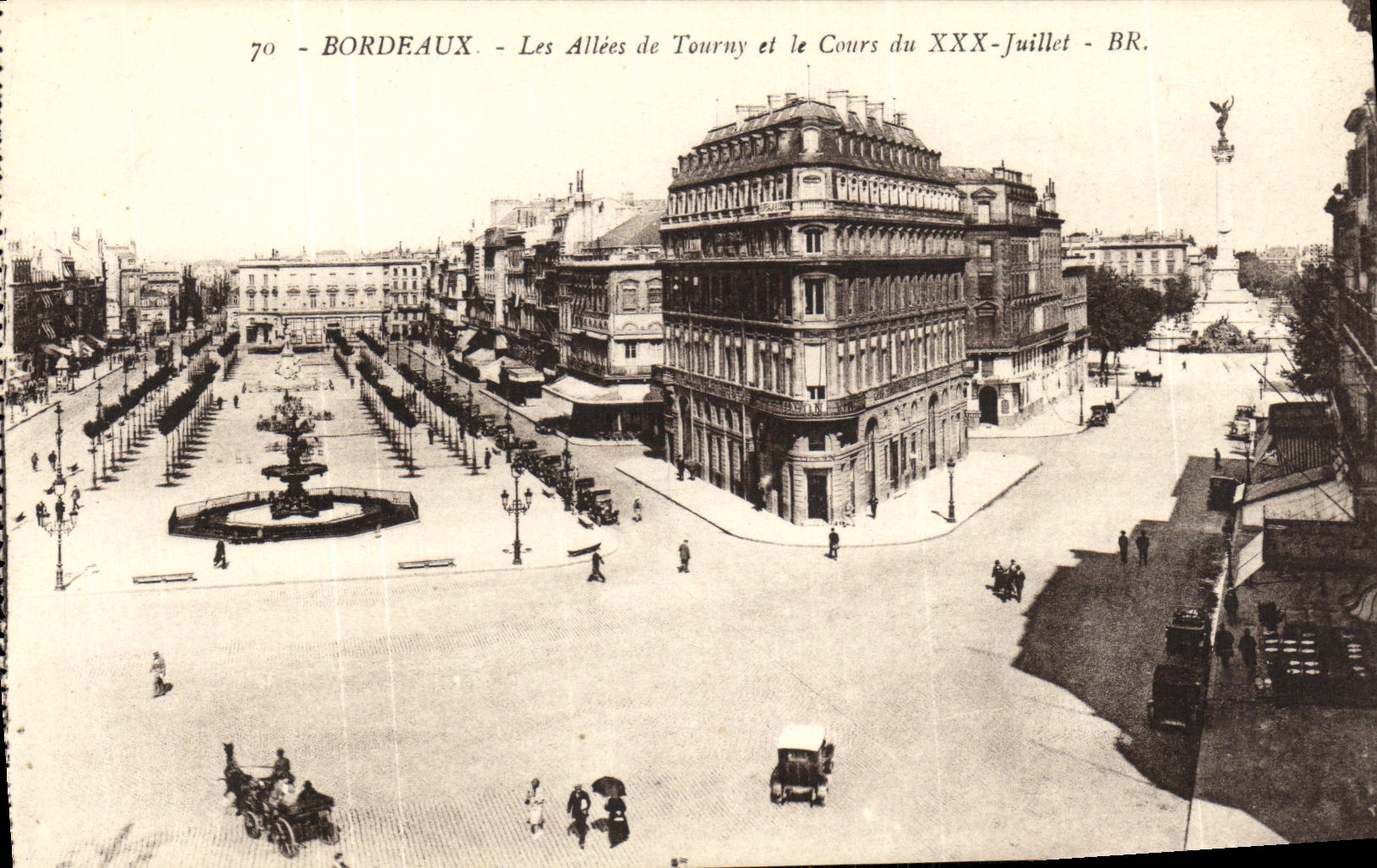 Bordeaux - Les Allées de Tourny et le Cours du XXX-Juillet - BR.