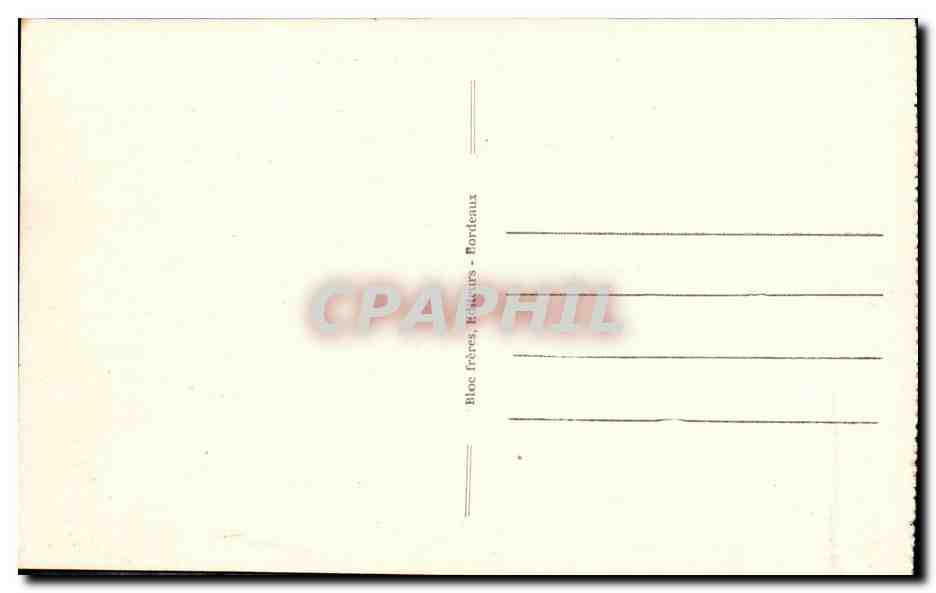 CPA Bordeaux Port Autonome Bateau — Verso