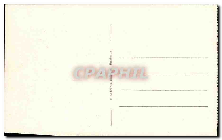 CPA Bordeaux Cloche Saint Michel — Verso