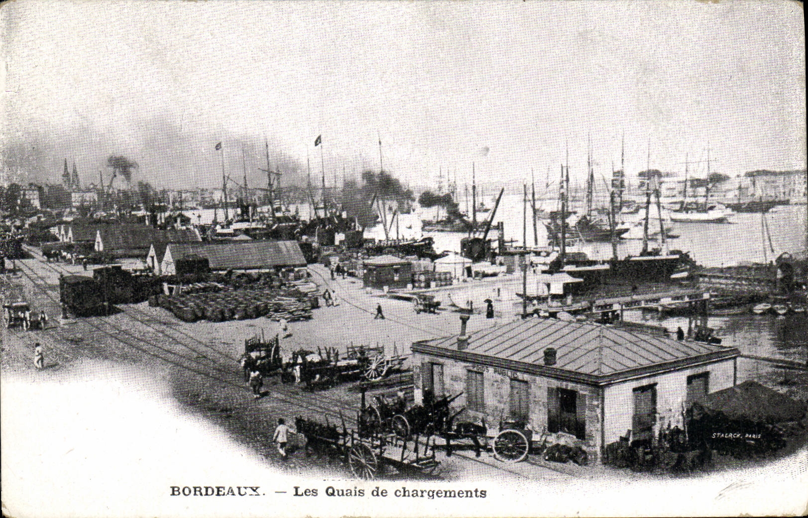 CPA Bordeaux Les Quais de Chargements