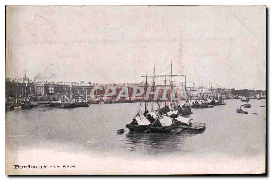 CPA Bordeaux La rade Bateaux