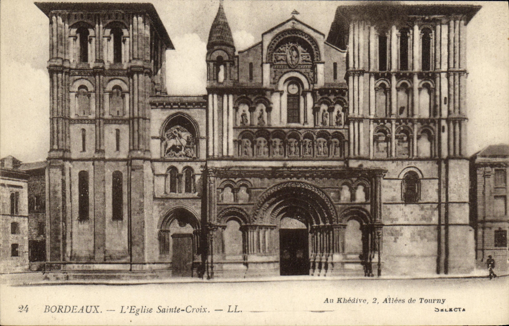Bordeaux — L'Église Sainte-Croix — LL. — Éditeur: Selecta, n°24