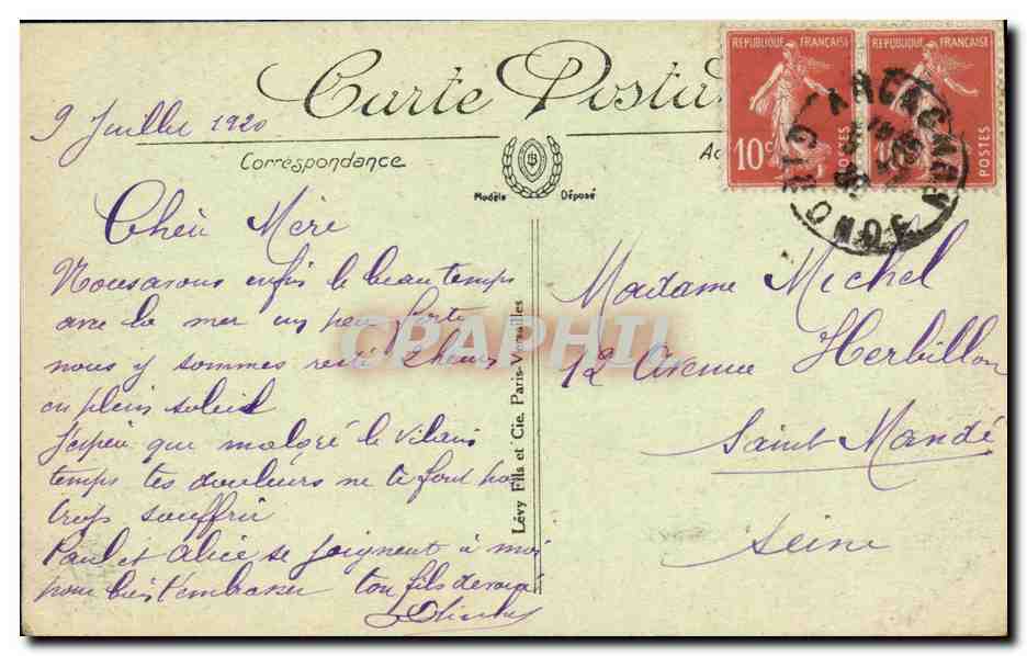 Arcachon — La Nouvelle Jetée — LL — Verso
