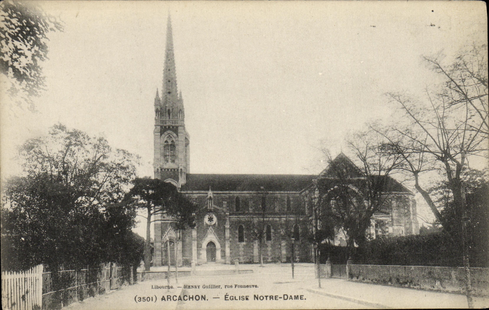 CPA Bassin Arcachon Eglise Notre Dame 
