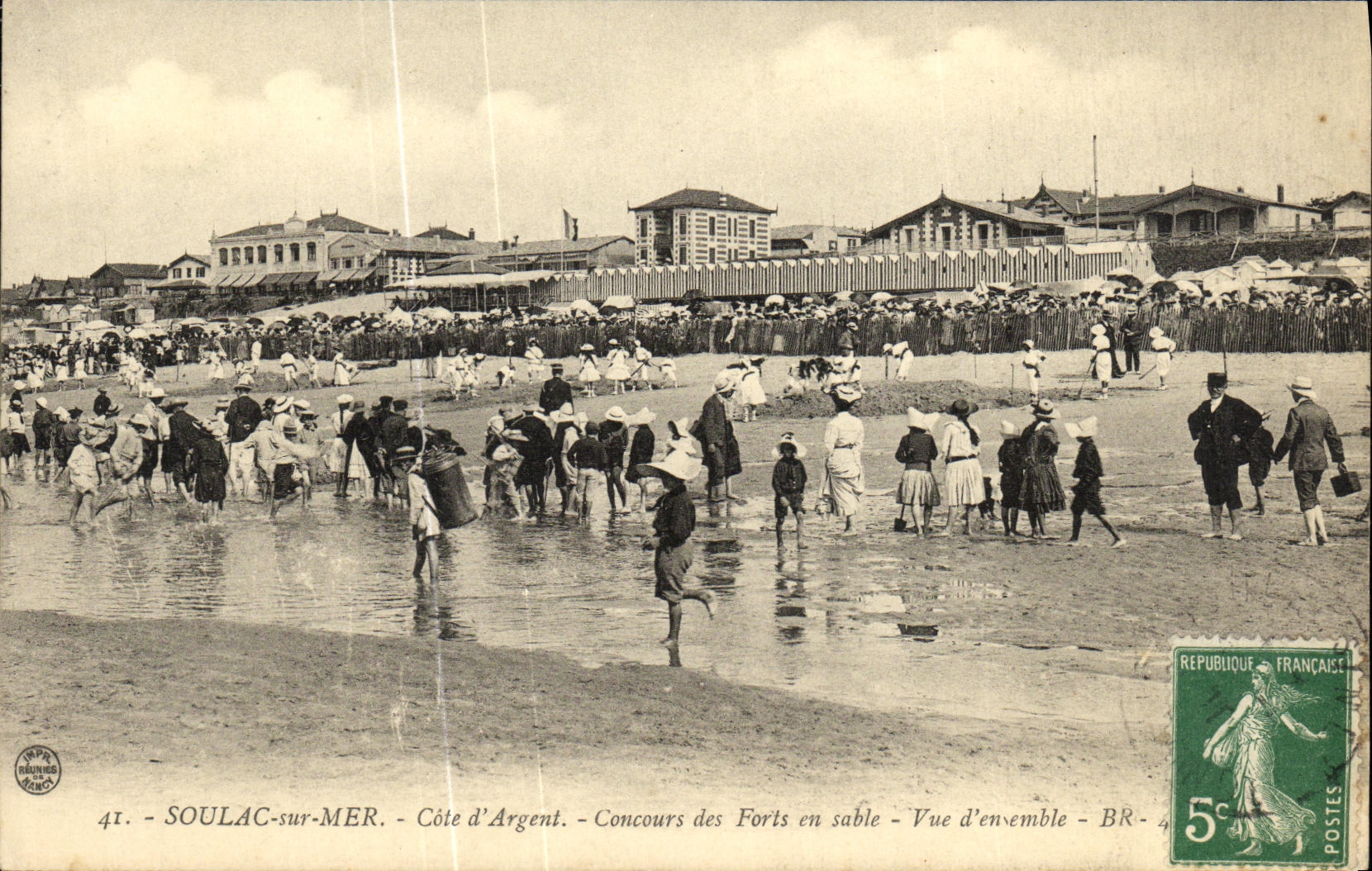 Soulac-sur-Mer - Côte d'Argent - Concours des Forts en sable - Vue d'ensemble - BR-41