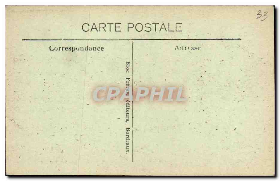 CPA Bordeaux Vue Generale prise de la tour St Michel Bateaux — Verso