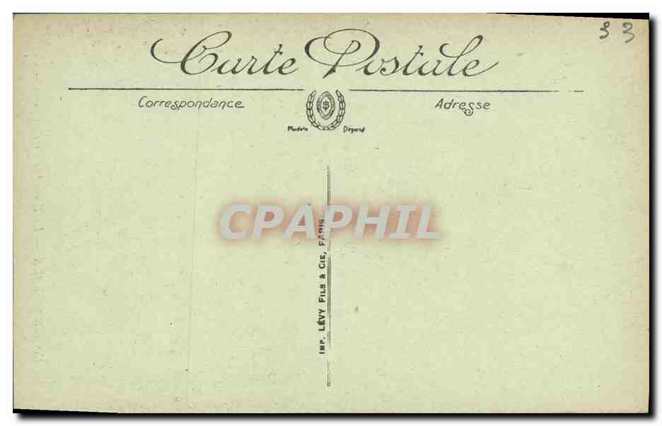 CPA Bordeaux La Tour de la Grosse Cloche Maison Riquard — Verso