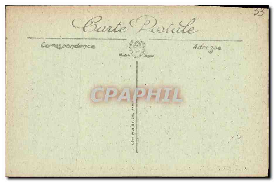 CPA Bordeaux L Eglise Saint Michel — Verso