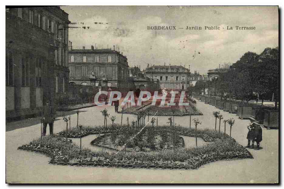 CPA Bordeaux Jardin Public La terrasse