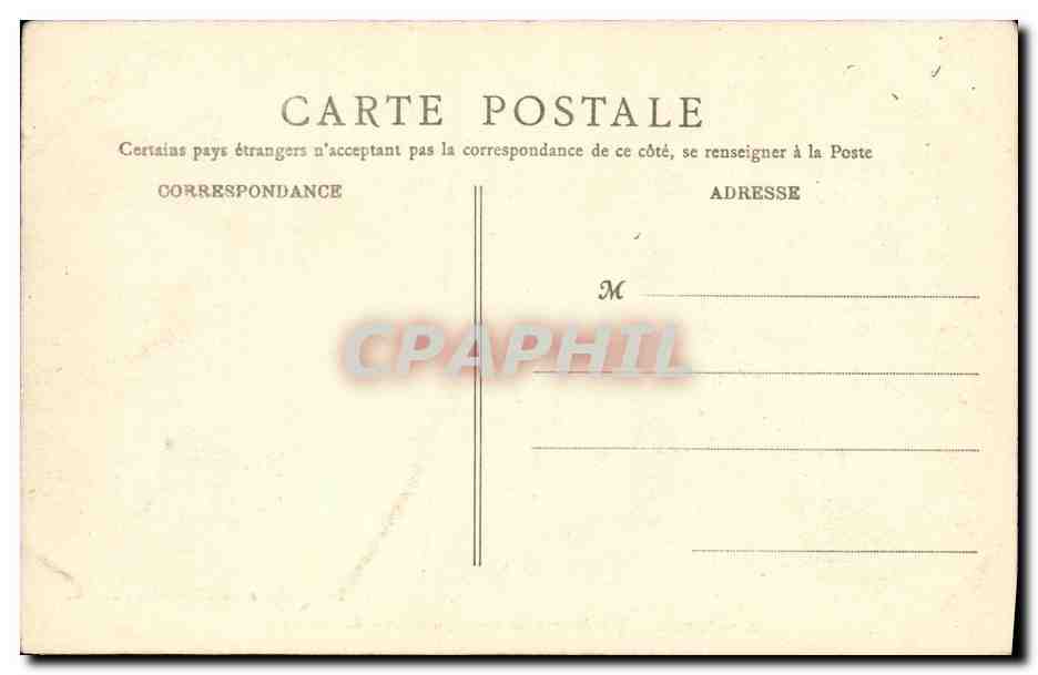 CPA Bordeaux Les Ruines du Palais Gallien le jardin — Verso