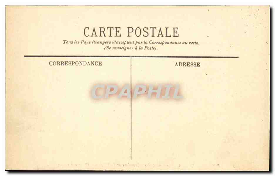 CPA Bordeaux Le Monument des Girondins et la Place des Quinconces — Verso