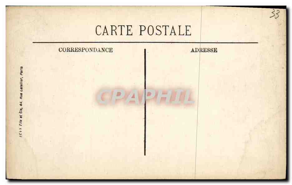 CPA Bordeaux Cours du Trente Juillet et les Allees de Tourny — Verso