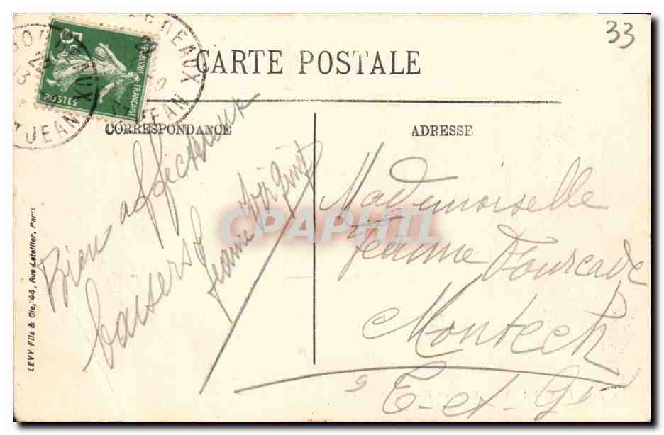 Bordeaux — Quai de Bourgogne — LL. n°71 — Verso