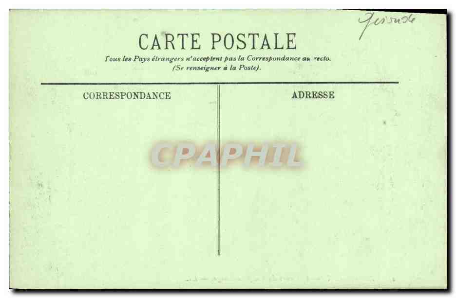 CPA Bordeaux Le Cours du Chapeau Rouge Tramway — Verso