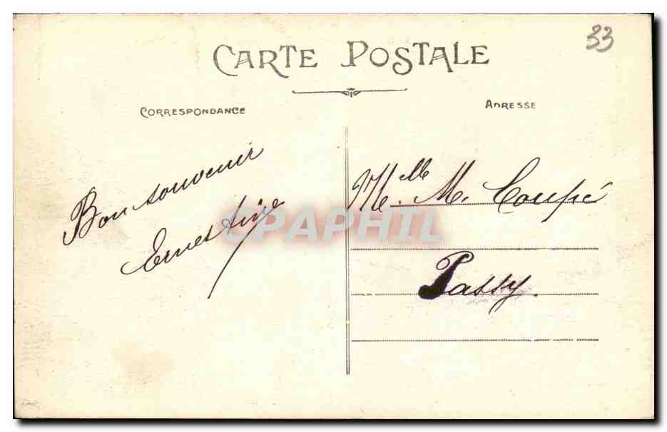 Bordeaux — Cours du Chapeau Rouge — A. H. - 52 — Reverso