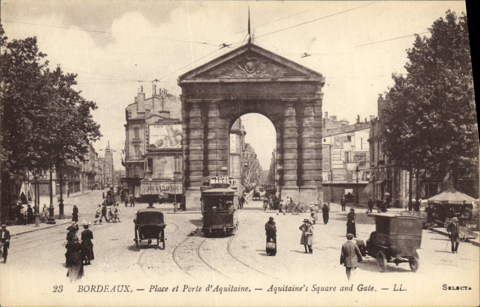 Bordeaux — Place und Porte d'Aquitaine — LL. Selecta