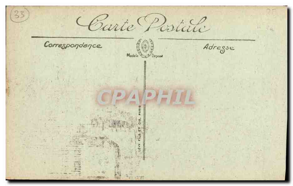 CPA Bordeaux La Tour de la Grosse Cloche Maison Riquard — Verso