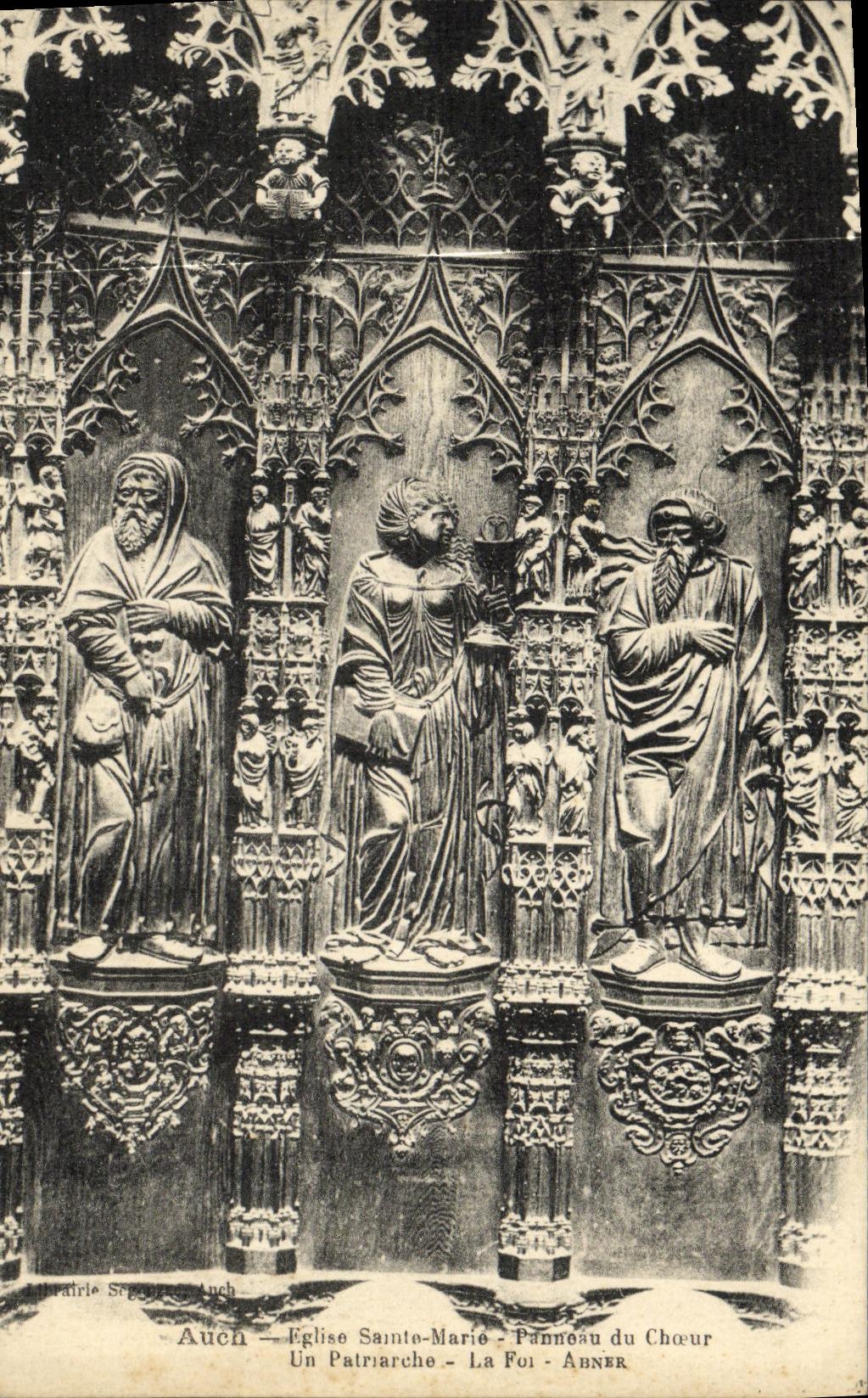 Auch - Église Sainte-Marie - Panneau du Chœur - Un Patriarche - La Foi - Abner
