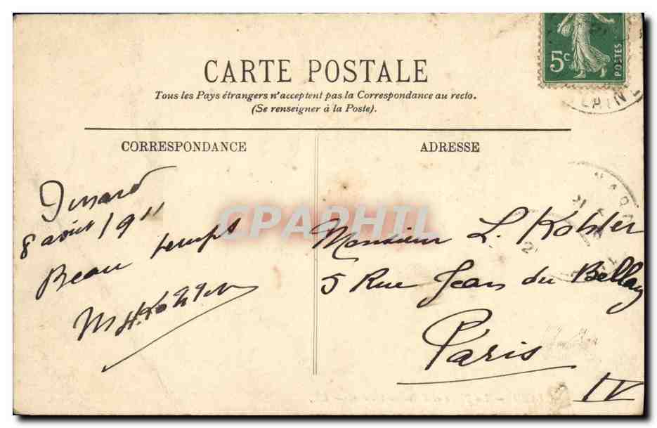 Dinard — La Plage et l'Ancien Casino — LL, n°1 — Reverso
