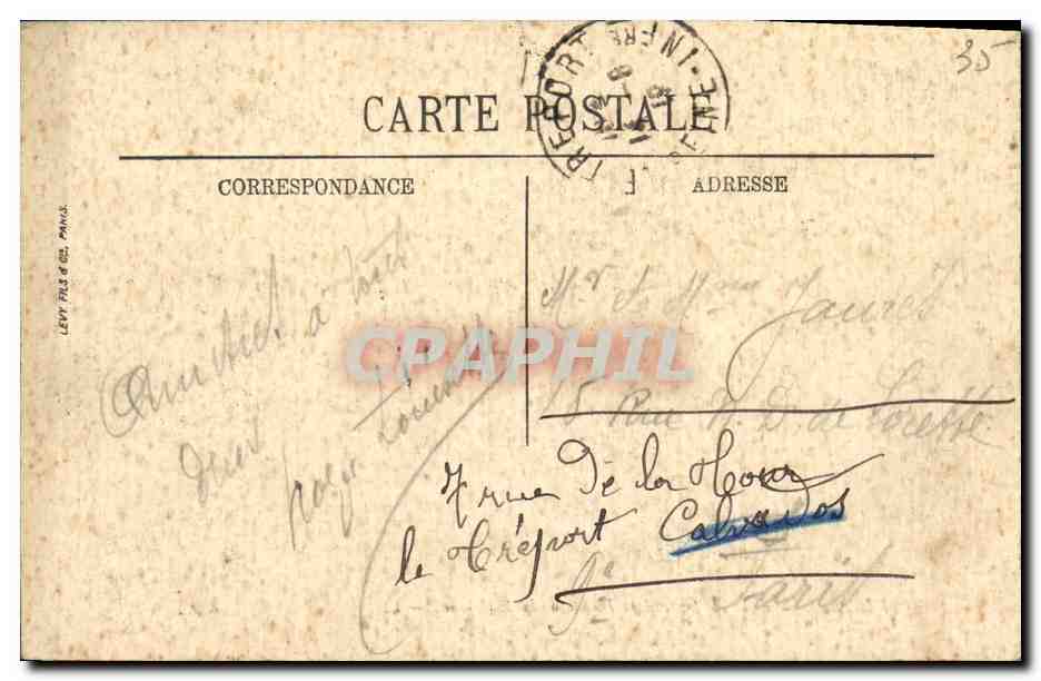 CPA Dinard Effet de Lune a la Pointe de la Malouine — Verso