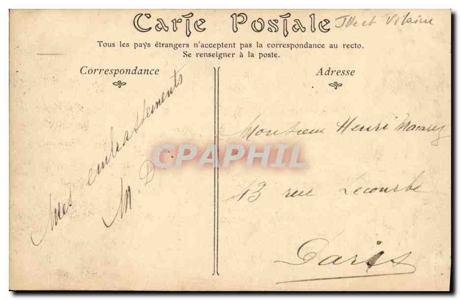 Dinard — Le Chemin de Camak — Éditeur non identifié, n° de série non visible — Verso