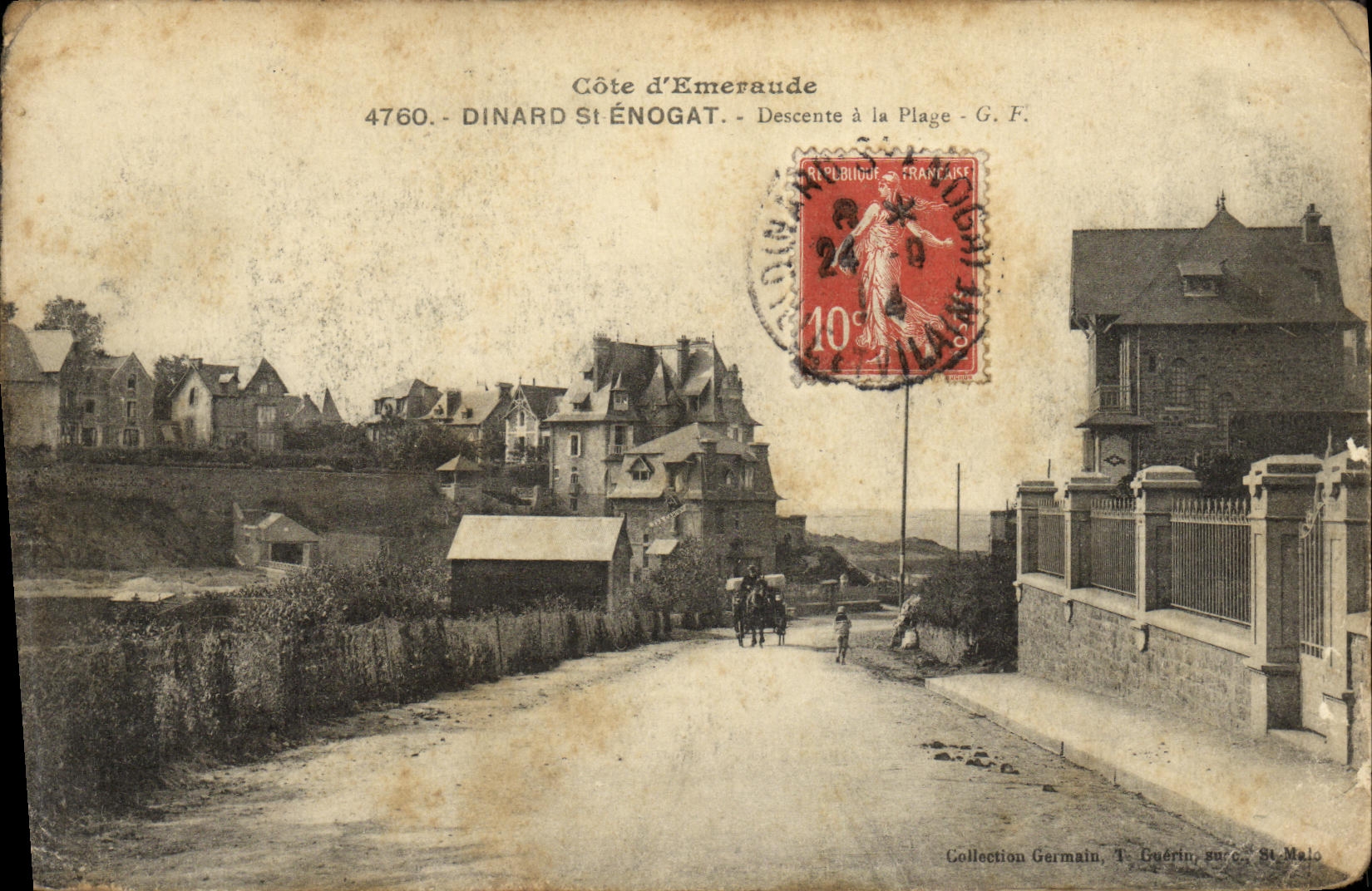 Côte d'Émeraude - Descente à la Plage - G.F. - Dinard St Énogat