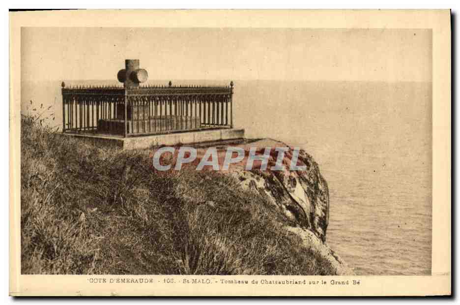 Tombeau de Chateaubriand sur le Grand Bé — St MALO — n°103