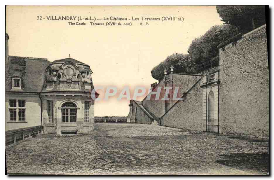 CPA Villandry Le Chateau Les terrasses