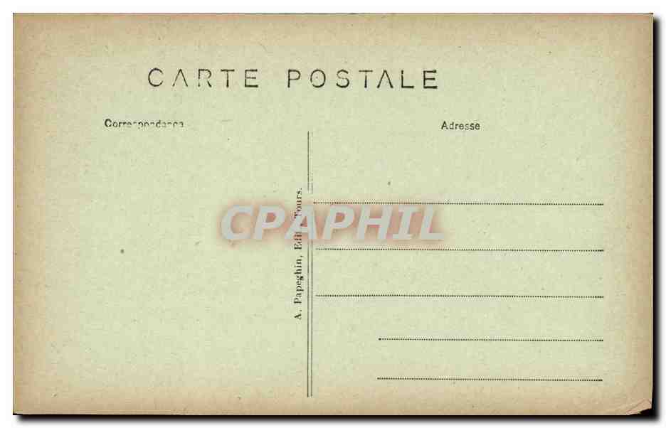 CPA Chateaurenault L Eglise Construite en 1561 — Rückseite