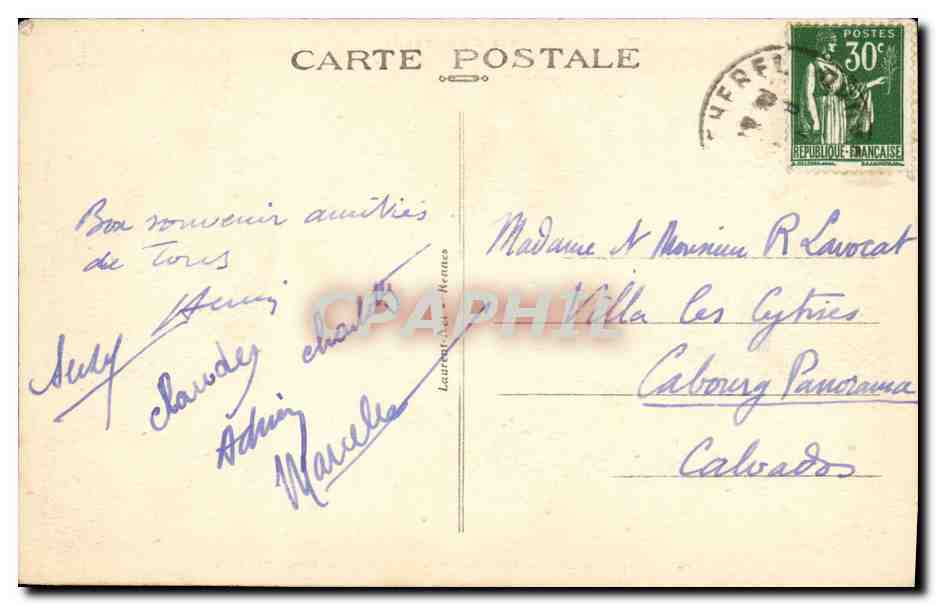 CPA Cap Frehel Vue generale prise de la Plate forme du Phare — Rückseite