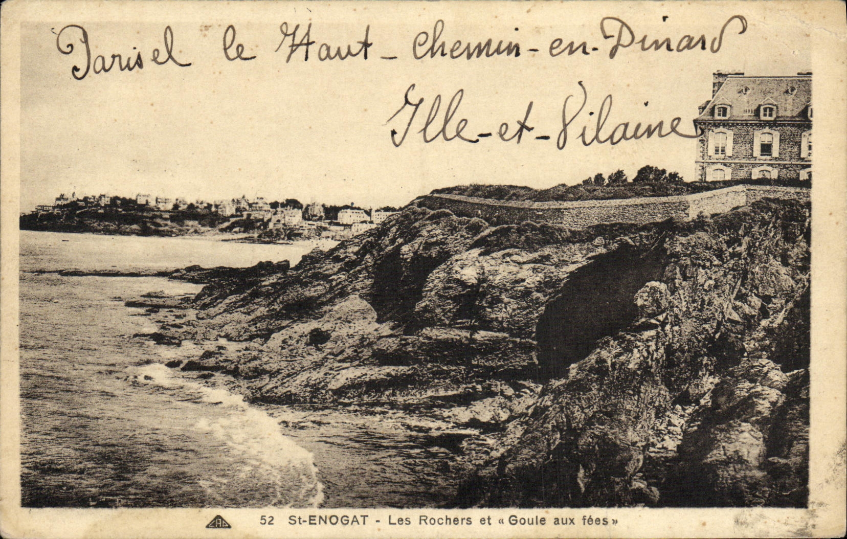 CPA St Enogat Les Rochers et Goule aux fees