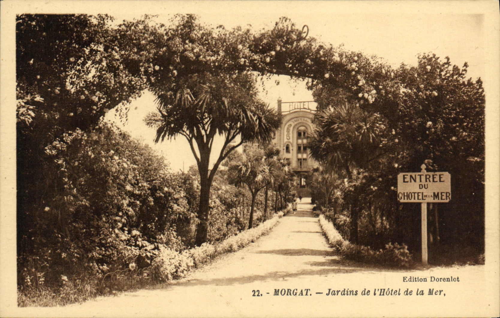 CPA Morgat Jardins de l Hotel de la Mer