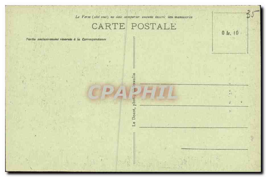 Morgat — La Grotte de Roméo, Pointe de Gador — 1905 — Reverso