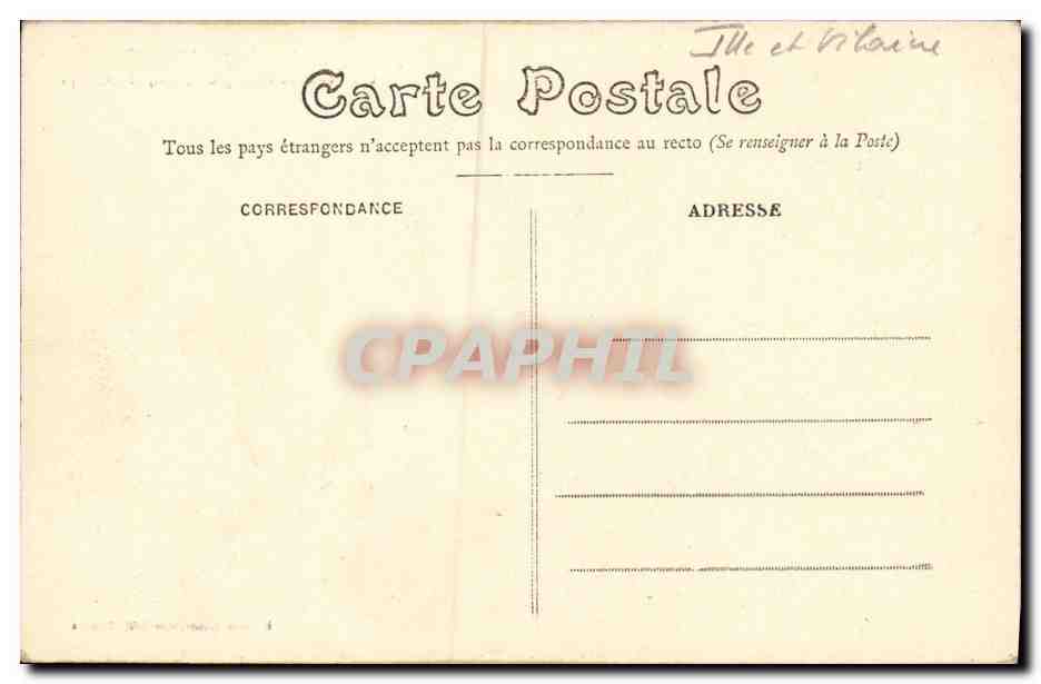 CPA Paimpont Les Bords le l Etang a l Ouest et l Abbaye — Rückseite