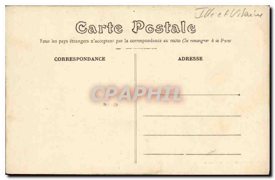 CPA Foret de Paimpont Beauvais Chemin du Val sans retour — Rückseite