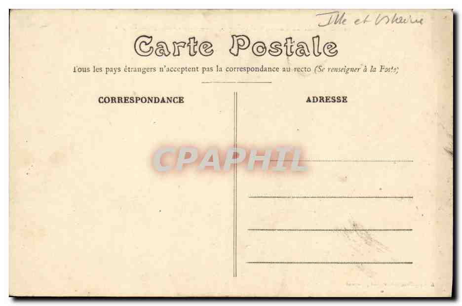 CPA Foret de Paimpont Au Bord de l Etang des Forges Vaches — Rückseite