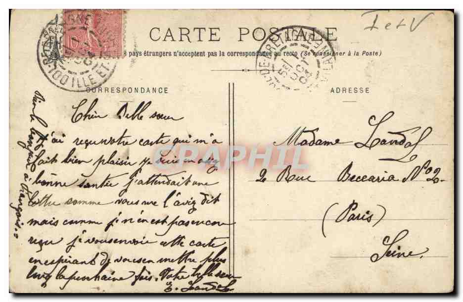 Dol — Vue prise du Boulevard de Miniac — Collection E. Hamonic — Reverso