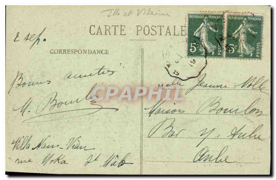 CPA Parame L Epi de la Hoguette Enfants — Rückseite