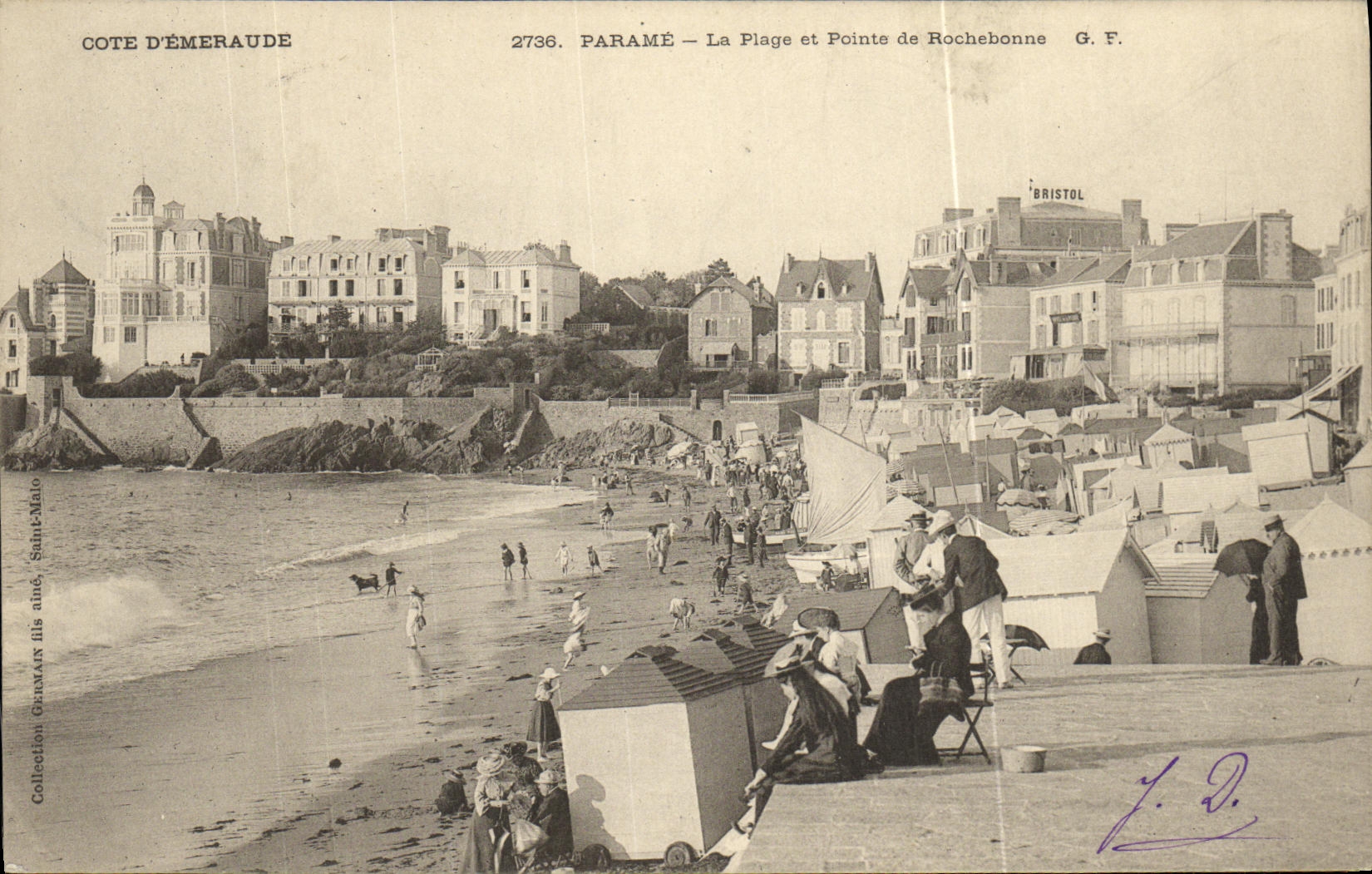 CPA Parame La Plage et Pointe de Rochebonne 